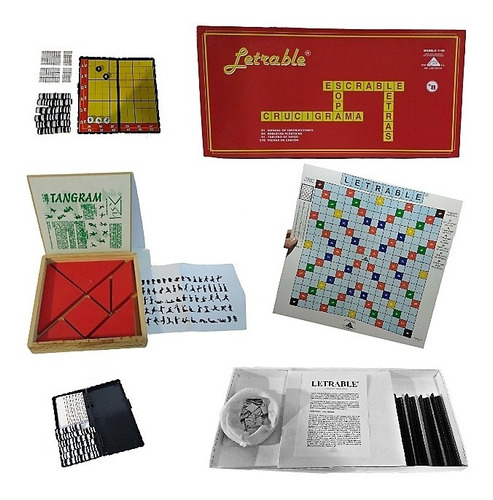 Pack De 3 Juegos De Mesa: Letrable, Tangram Y Sudoku
