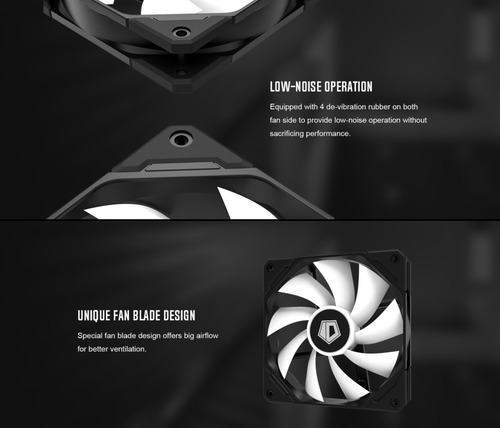 Imagen 7 de 9 de Cooler Fan Id-cooling 120mm Pwm Antivibración Tf-12025-argb