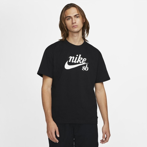 Camiseta Nike Sb Classic Preto Masculina C/ Nf Original