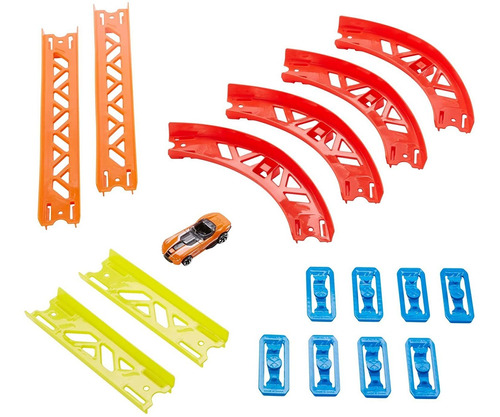 Paquete De Construcción De Pistas Hot Wheels Curve Parts Va