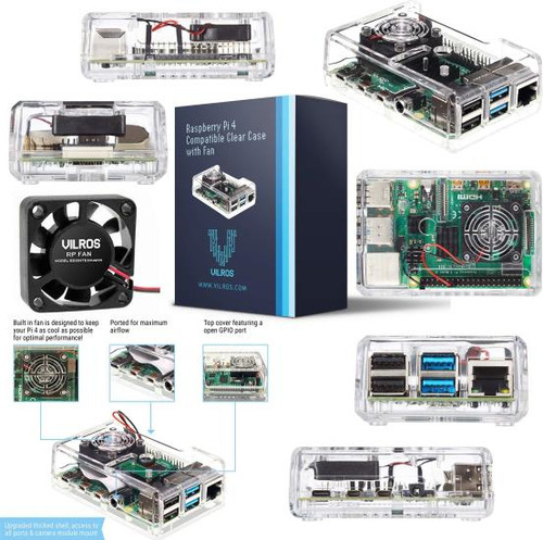Vilros Raspberry Pi 4 Kit Completo De Inicio: Incluye Placa