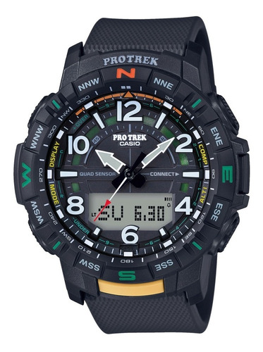 Casio Pro Trek Connect Prt-b50-1dr Cor da correia Preto Cor do bisel Preto Cor do fundo Preto