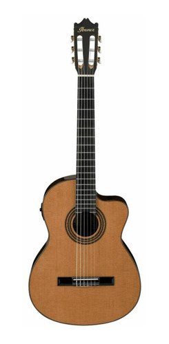 Guitarra Electroacústica Ibanez Classical GA6CE para diestros amber amaranto brillante