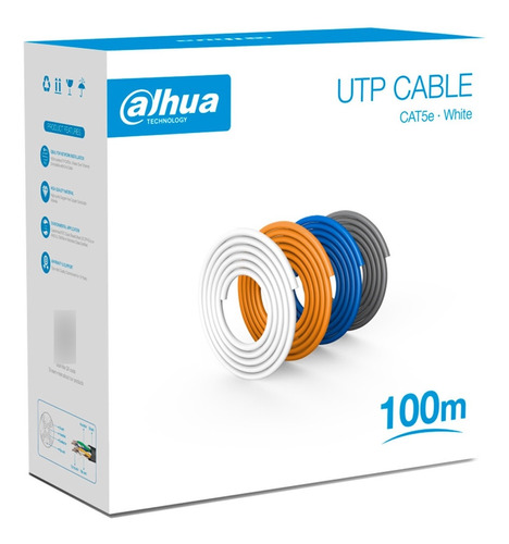 Bobina De 100 Mts De Cable Utp Cat5e 100% Cobre Ul Cm