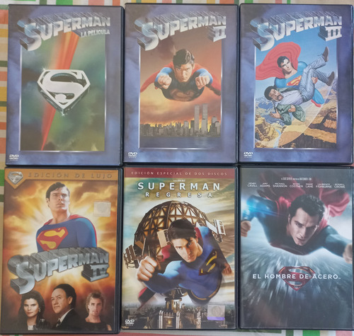 Superman Colección Películas Original En Dvds (Usado)