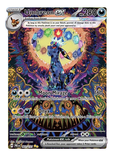 Umbreon Ex #161 - Prismatic Evolutions Umbreon Inglés