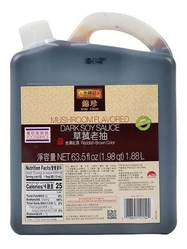 Salsa Soya Oscura Sabor Champiñones Lee Kum Kee 1.88l