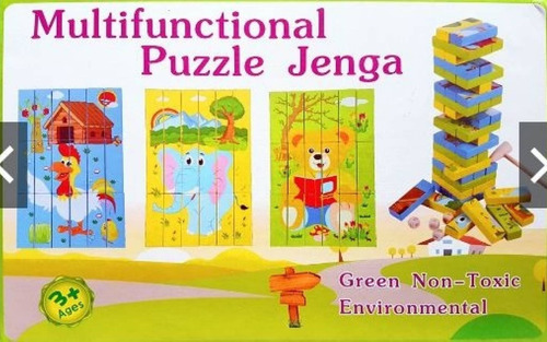 Rompecabezas Multifuncional Puzzle Y Jenga