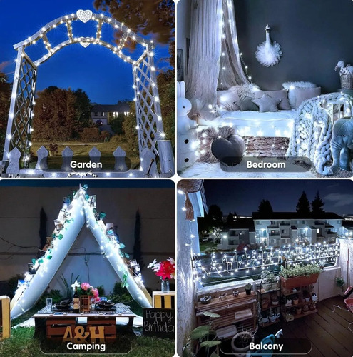 8 Modos 10m 100led Decoración Luces De Navidad