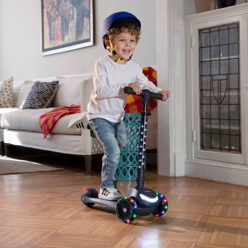 Jetson Jupiter Kick Scooter Para Niños, Con Iluminación L. Color Negro