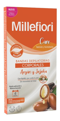 Bandas Depilatorias Corporales Argan Y Jojoba Millefiori