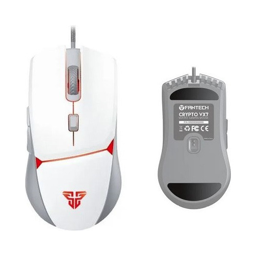 Mouse Gamer Fantech Vx7 Crypto 8000dpi White Edition