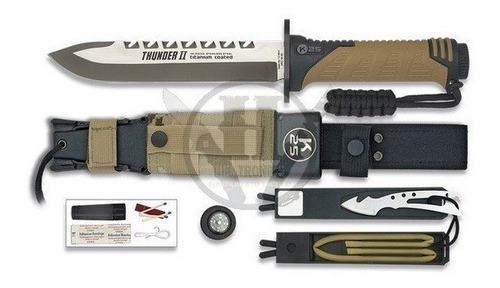 Cuchillo Tactico K25 Thunder Ii Camo Desert Survival Rescate