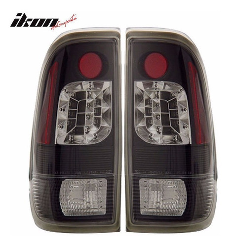 Calaveras Negras Luz Led Ford F150 97-03