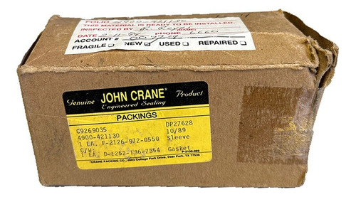 New John Crane C9269035 4900-421130 Dp27628 F-2126-972-0 Bbz
