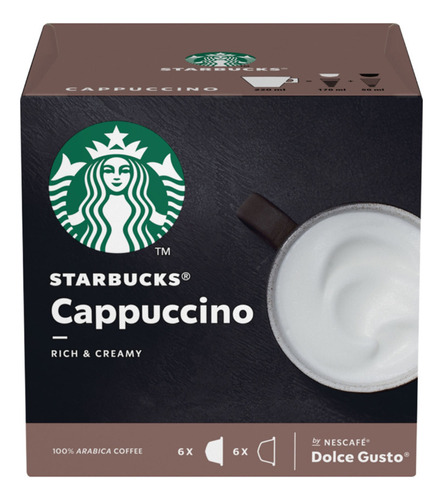 Caja De Cápsulas Starbucks, Cappuccino X12