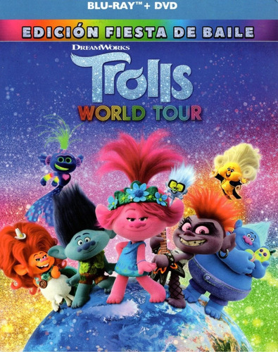 Trolls 2 Dos World Tour Pelicula Blu-ray + Dvd