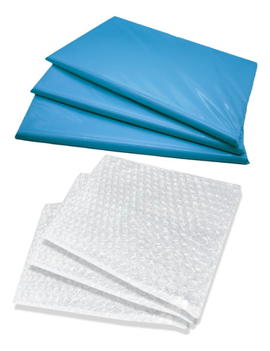 Envelope De Segurança 19x25 Azul + Saco Bolha Separado 10 Un