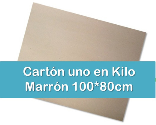 Cartón Uno En Kilo Marrón 100x80cm