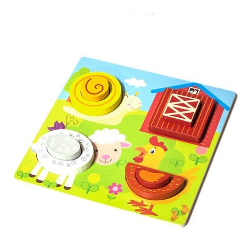 Tabla De Encaje De Madera Juego Didáctico Para Niños