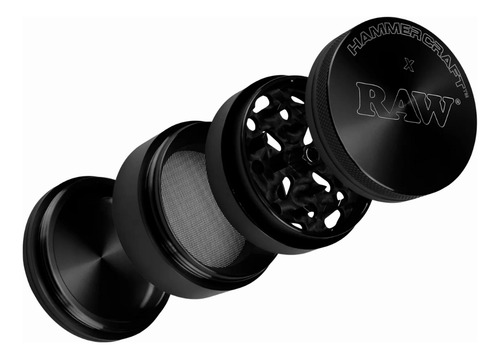 Raw Hammer Craft Aluminum Grinder 2.5 4pt Black Negro Hammer Craft