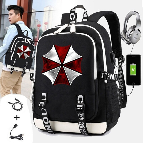 Mochila R-resident Evils For Hombre, Paraguas, Bandeja