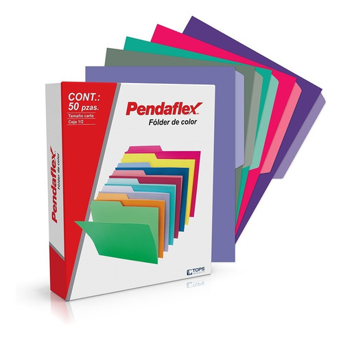 Fólder Pendaflex Color, Carta, Colores Light, 100 Pzs