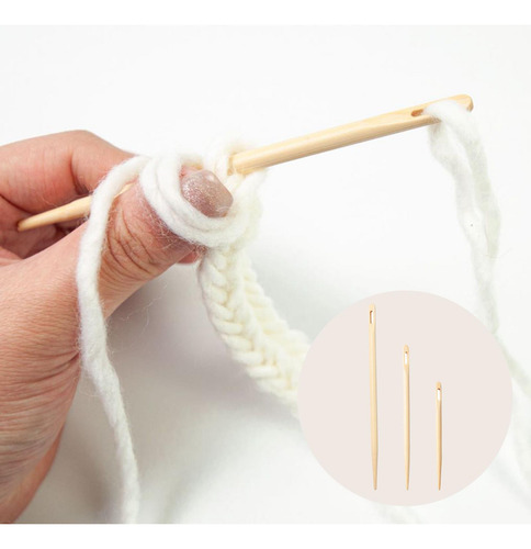 3 Pçs De Tricô Olho Grande Diy Artesanato Ferramentas De