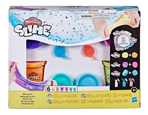  Play Doh Slime Set De 6 Tarros Variados Hasbro F5335