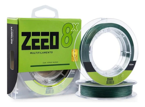 Linha Multifilamento Maruri Zeeo 8x 150m Verde 0,35mm 52lb