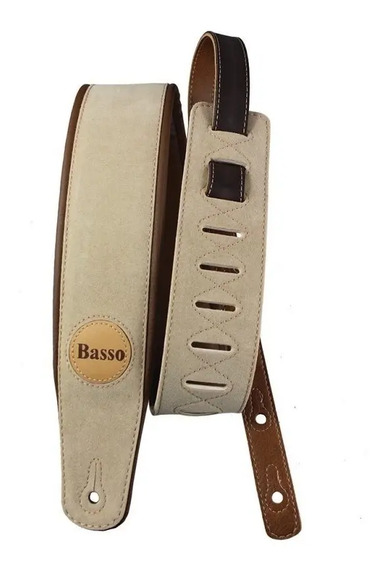 Correa Guitarra Electrica Bajo Cuero Acolchada Basso Cla01 | SIMISOLWEB