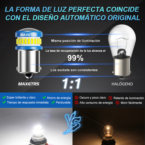 2 Luces Led T20 Para Lámpara De Freno De Marcha Atrás W21w 7