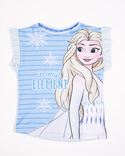 Remera Frozen Elemento ©disney Original Elsa  Princesas Niña