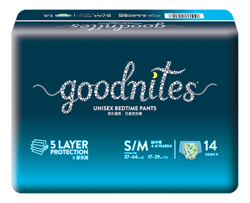Goodnites bedtime talla s/m 14 unidades