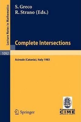 Libro Complete Intersections : Lectures Given At The 1st ...