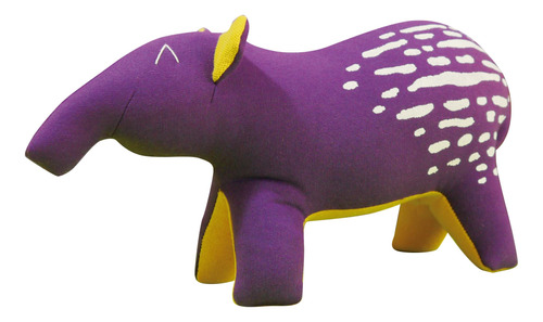 Muñeco De Apego. Peluche Tapir. Tela De Algodón.