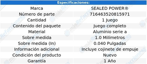 Jgo Metales Bancada 1.0 Monarch 75 Al 80 Sp