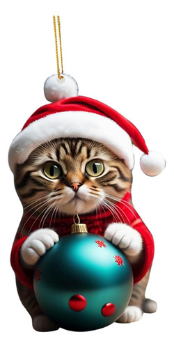 2 Adornos Navideños Para Gatos, Adorno Colgante Para Estilo