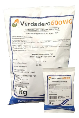 Imagen 3 de 4 de Fungicida Verdadero 600wg X 50g - g a $900