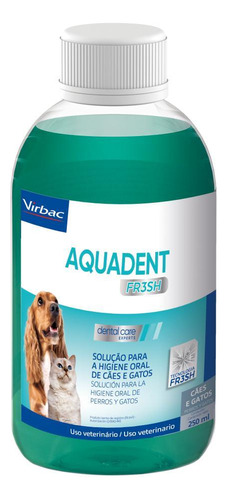 Aquadent Combate Mal Hálito Higiene Cachorro E Gato - Virbac