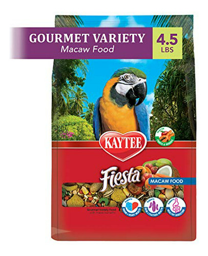 Kaytee Fiesta Macaw Bird Food 4.5 Lb