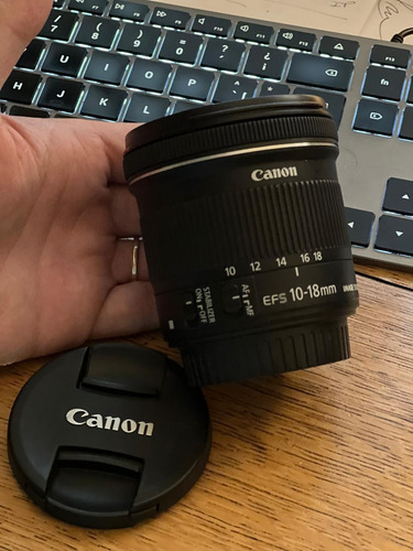Lente Canon Gran Angular Ef-s 10-18mm F/4.5-5.6 Is Stm Canon Ef-s Negro (Usado)