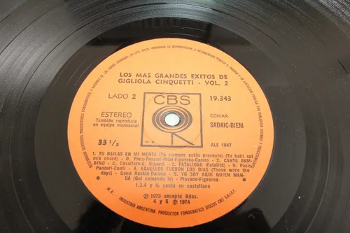 Vinilo Gigliola Cinquetti Los Mas Grandes Exitos Vol 2 1974 (Usado)