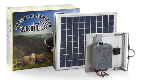 Kit Aparelho De Choque 50km Com Placa Solar Zebu 2 Joules
