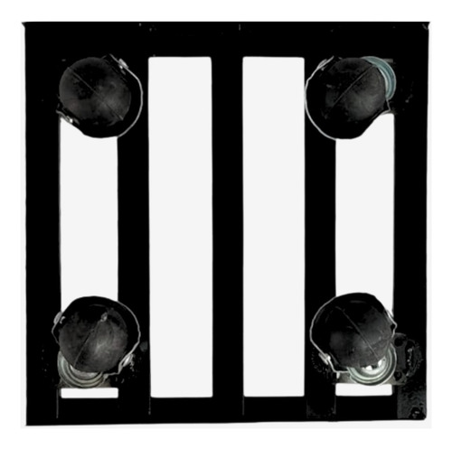 Macetero Base Soporte De Metal Para Maceta Con Llanta 360°