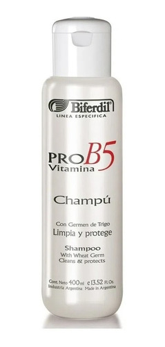 Biferdil Shampoo Pro Vitamina B5 Con Germen De Trigo 400ml