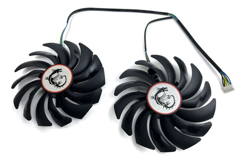 Dual Fan Cooler Placa De Video Msi R9 380, R9 390, R9 390x Led Não Possui