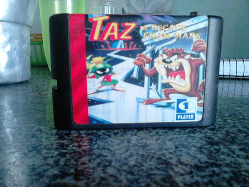 Taz In Escape From Mars Original Megadrive Carta Registrada