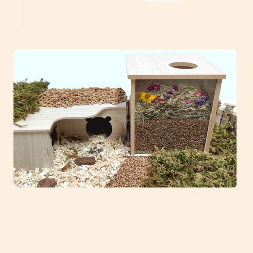 Caja De Baño De Arena Para Hámster, Jaula 16cmx13cmx14cm