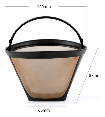 2pc Filtro De Café Reutilizable 12 Taza Para Cuisinart Ninja